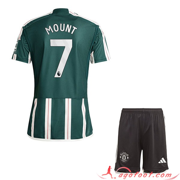 Maillot de Foot Manchester United (MOUNT #7) Enfants 2023/2024 Exterieur