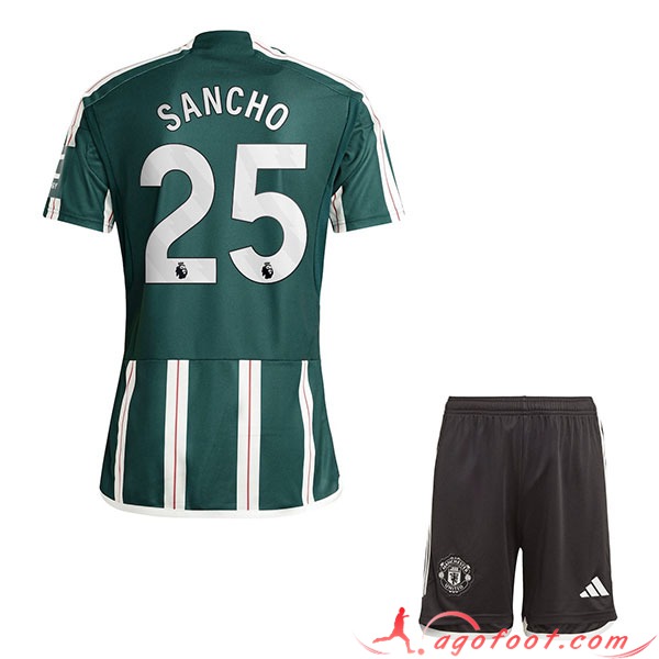 Maillot de Foot Manchester United (SANCHO #25) Enfants 2023/2024 Exterieur