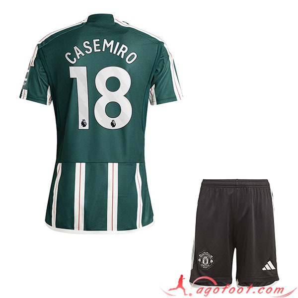Maillot de Foot Manchester United (CASEMIRO #18) Enfants 2023/2024 Exterieur