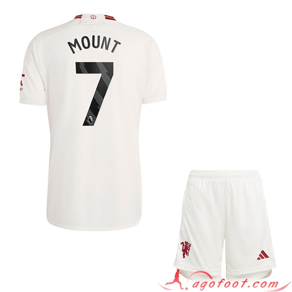 Maillot de Foot Manchester United (MOUNT #7) Enfants 2023/2024 Third