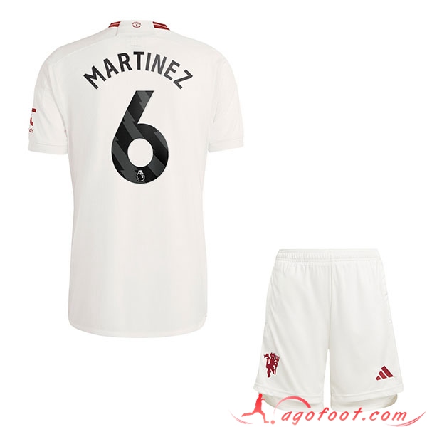 Maillot de Foot Manchester United (MARTINEZ #6) Enfants 2023/2024 Third