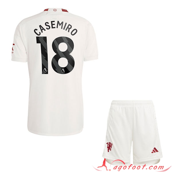 Maillot de Foot Manchester United (CASEMIRO #18) Enfants 2023/2024 Third