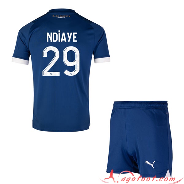 Maillot de Foot Marseille (NDIAYE #29) Enfants 2023/2024 Exterieur