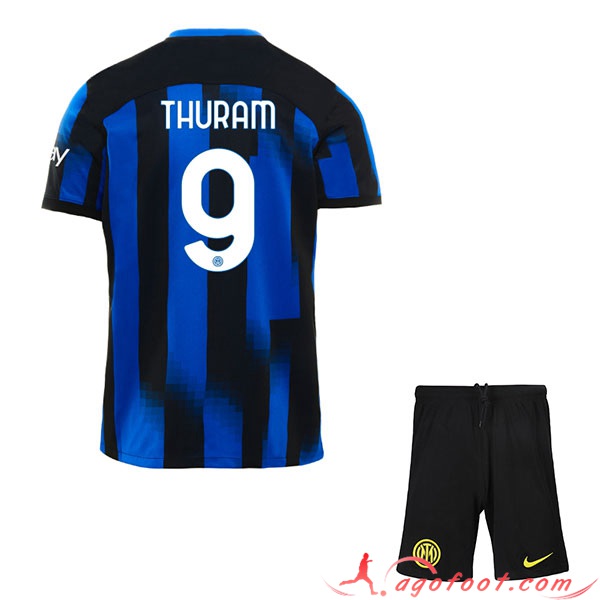 Maillot de Foot Inter Milan (THURAM #9) Enfants 2023/2024 Domicile