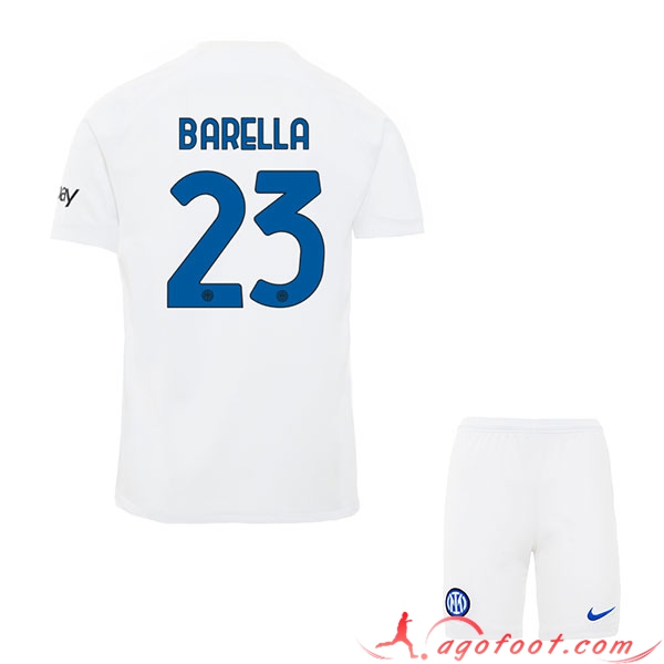 Maillot de Foot Inter Milan (BARELLA #23) Enfants 2023/2024 Exterieur