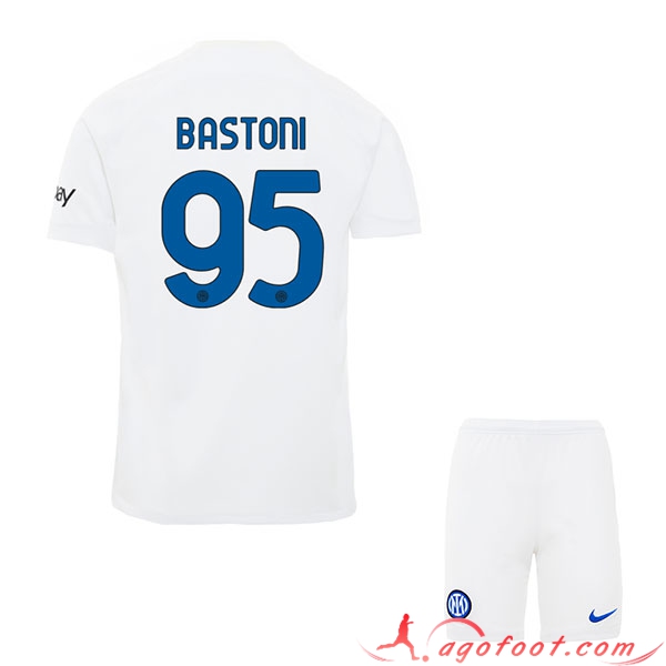 Maillot de Foot Inter Milan (BASTONI #95) Enfants 2023/2024 Exterieur