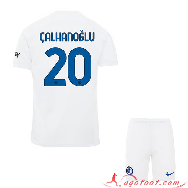 Maillot de Foot Inter Milan (CALHANOGLU #20) Enfants 2023/2024 Exterieur