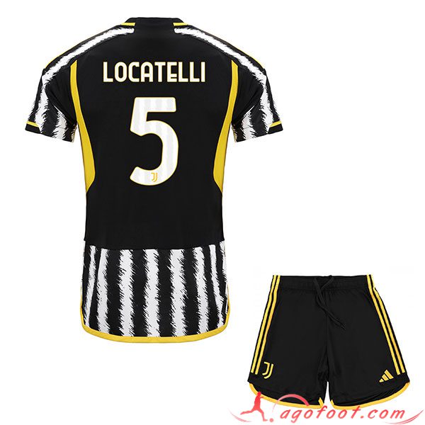 Maillot de Foot Juventus (LOCATELLI #5) Enfants 2023/2024 Domicile