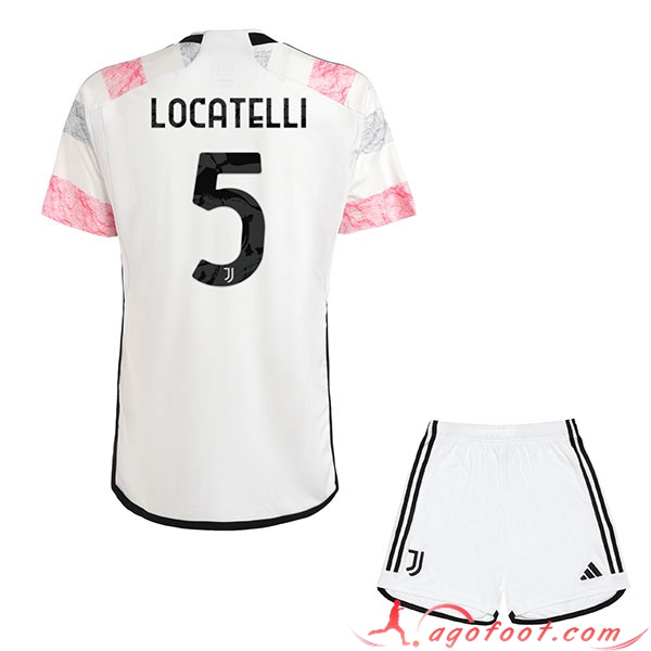 Maillot de Foot Juventus (LOCATELLI #5) Enfants 2023/2024 Exterieur