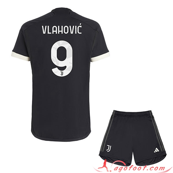 Maillot de Foot Juventus (VLAHOVIC #9) Enfants 2023/2024 Third