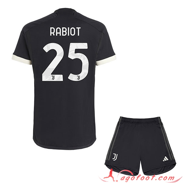 Maillot de Foot Juventus (RABIOT #25) Enfants 2023/2024 Third