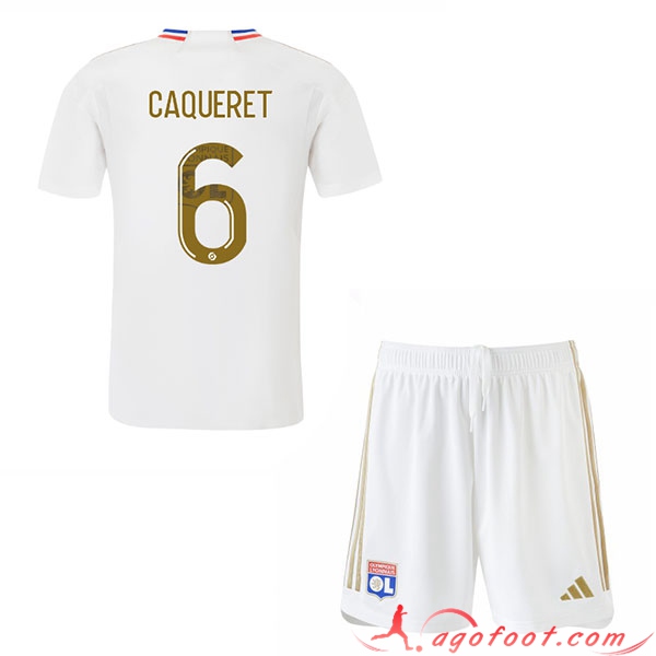 Maillot de Foot Lyon (CAQUERET #6) Enfants 2023/2024 Domicile
