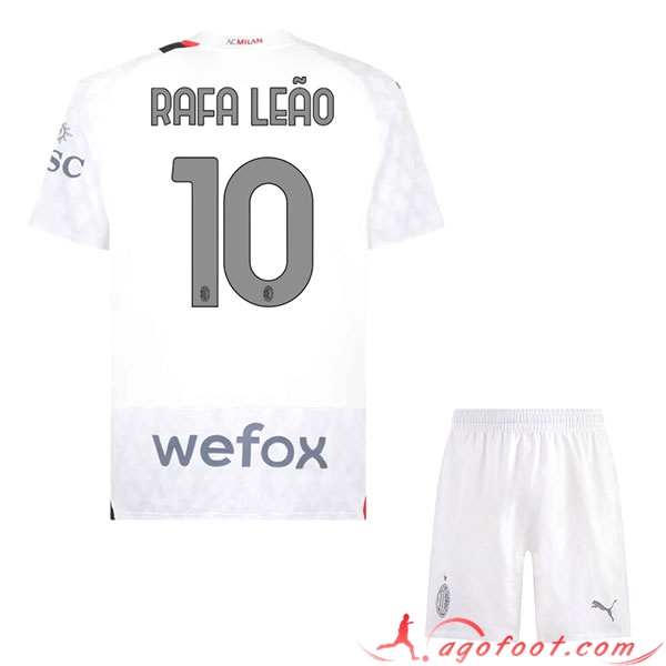 Maillot de Foot AC Milan (RAFAEL LEÃO #10) Enfants 2023/2024 Exterieur