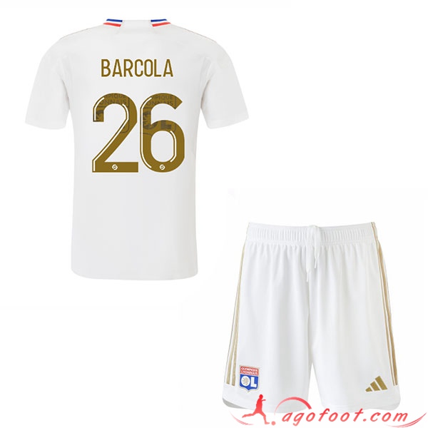 Maillot de Foot Lyon (BARCOLA #26) Enfants 2023/2024 Domicile