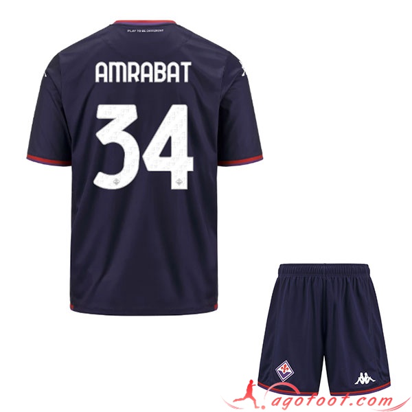 Maillot de Foot ACF Fiorentina (AMRABAT #34) Enfants 2023/2024 Third