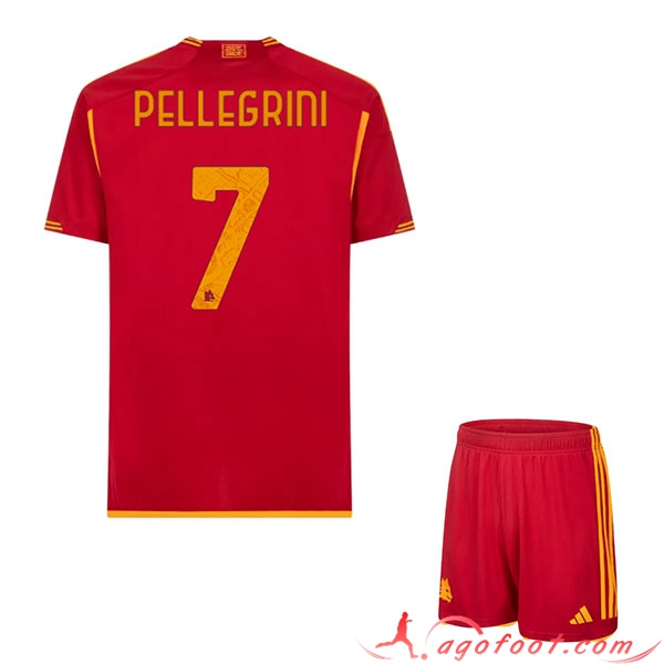 Maillot de Foot As Rome (PELLEGRINI #7) Enfants 2023/2024 Domicile
