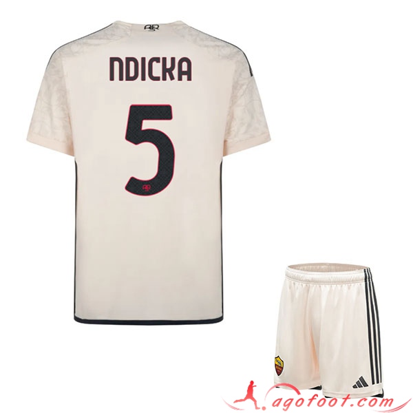 Maillot de Foot As Rome (NDICKA #5) Enfants 2023/2024 Exterieur