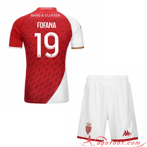 Maillot de Foot AS Monaco (FOFANA #19) Enfants 2023/2024 Domicile