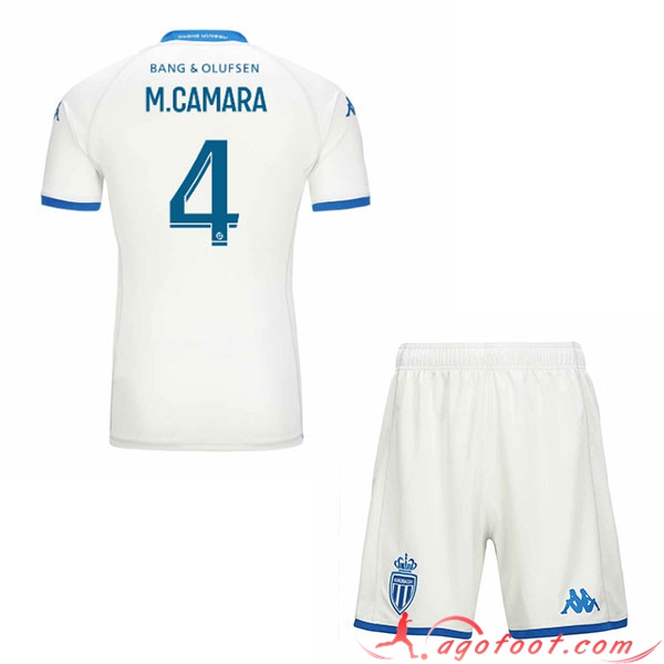 Maillot de Foot AS Monaco (M.CAMARA #4) Enfants 2023/2024 Third