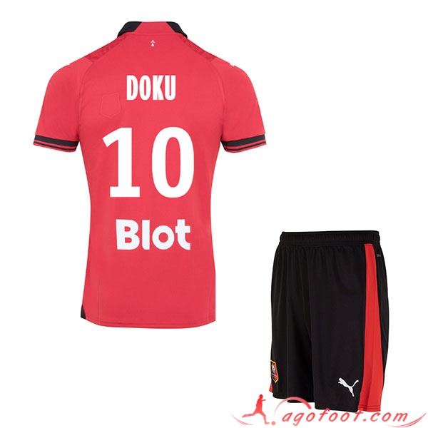 Maillot de Foot Stade Rennais (DOKU #10) Enfants 2023/2024 Domicile
