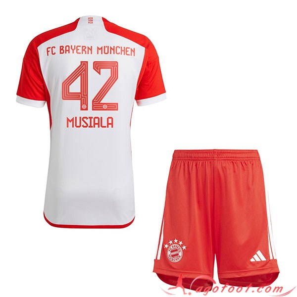 Maillot de Foot Bayern Munich (MUSIALA #42) Enfants 2023/2024 Domicile