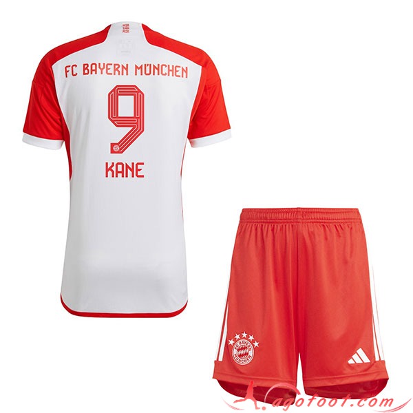 Maillot de Foot Bayern Munich (KANE #9) Enfants 2023/2024 Domicile