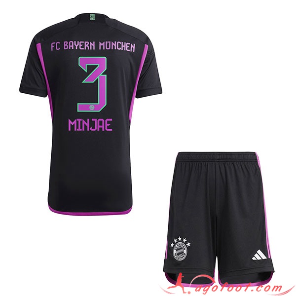 Maillot de Foot Bayern Munich (MINJAE #3) Enfants 2023/2024 Exterieur