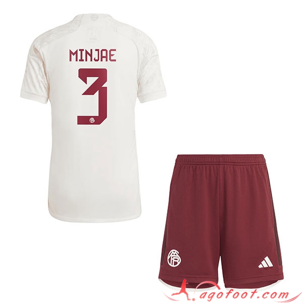 Maillot de Foot Bayern Munich (MINJAE #3) Enfants 2023/2024 Third