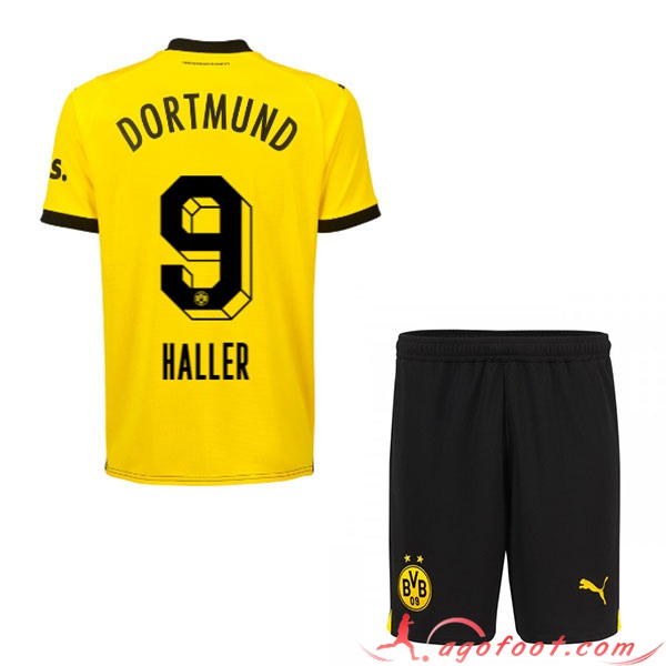 Maillot de Foot Dortmund BVB (HALLER #9) Enfants 2023/2024 Domicile