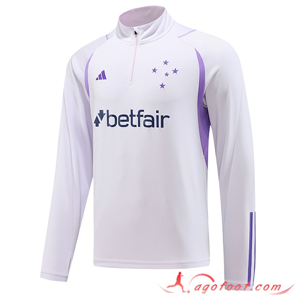 Sweatshirt Training Cruzeiro EC Blanc 2023/2024 -02