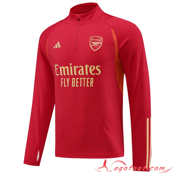 Sweatshirt Training Arsenal Rouge 2023/2024 -02