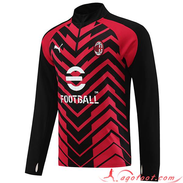 Sweatshirt Training Milan AC Rouge/Noir 2023/2024