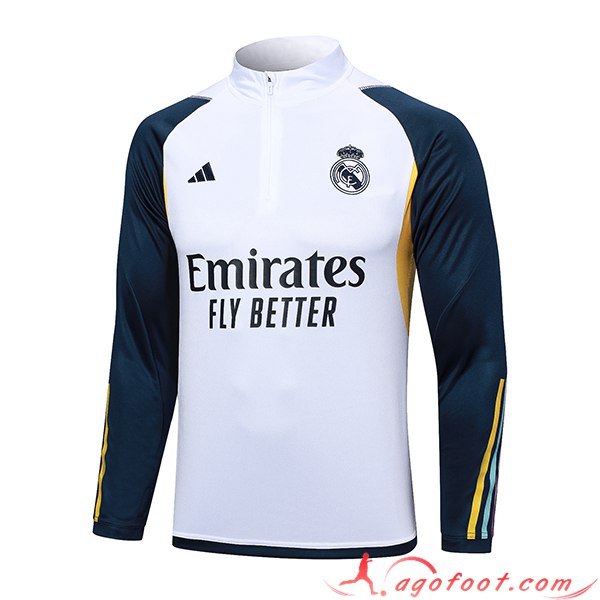Sweatshirt Training Real Madrid Blanc 2023/2024 -05