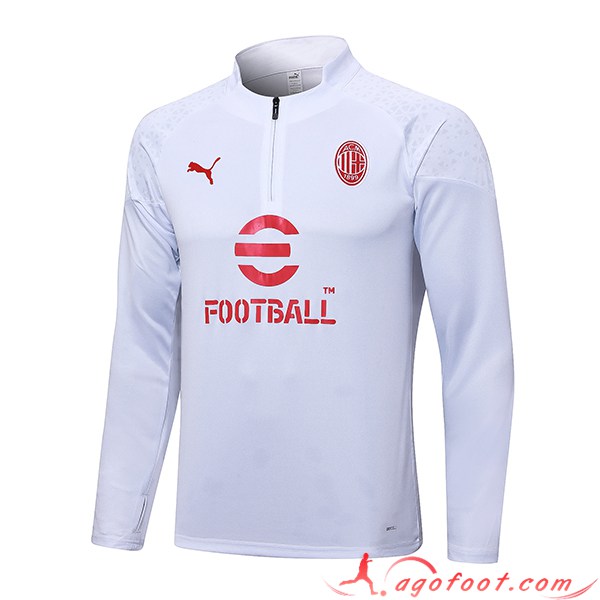 Sweatshirt Training Milan AC Blanc 2023/2024