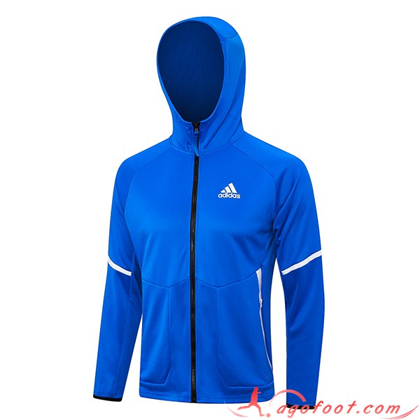 Veste A Capuche Adidas Bleu 2023/2024