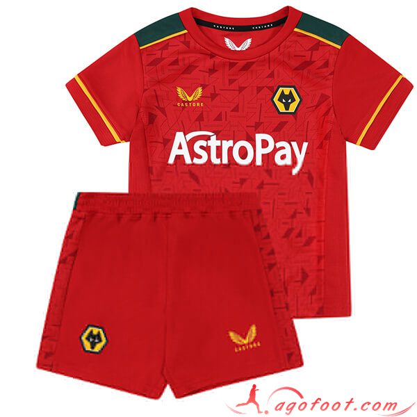 Maillot de Foot Wolves Enfant Exterieur 2023/2024