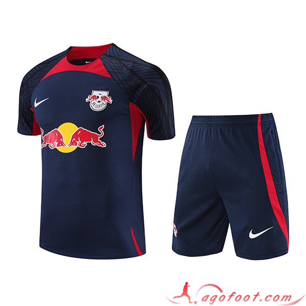 Ensemble Training T-Shirts + Shorts RB Leipzig Bleu Marine 2023/2024