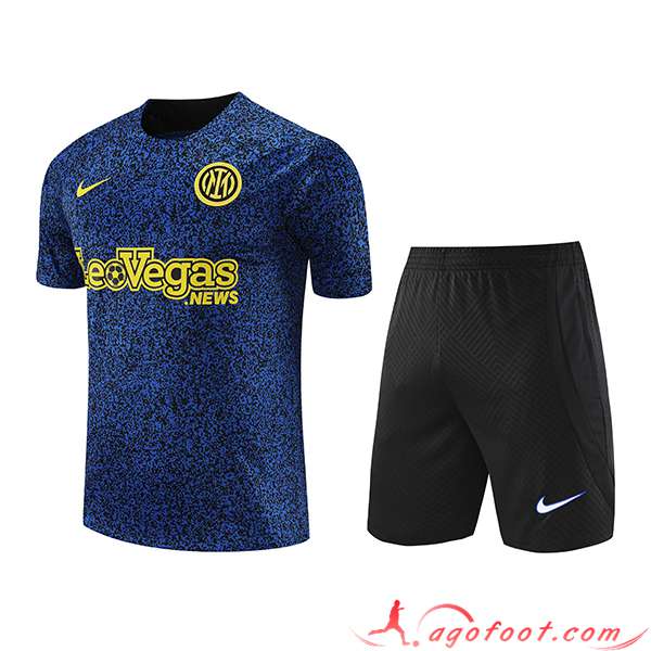 Ensemble Training T-Shirts + Shorts Inter Milan Bleu Marine 2023/2024