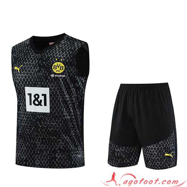 Ensemble Training Debardeur + Shorts Dortmund Noir 2023/2024