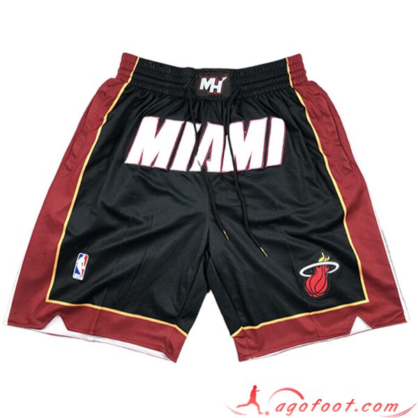 Shorts NBA Miami Heat 2023/24 Noir/Rouge -02