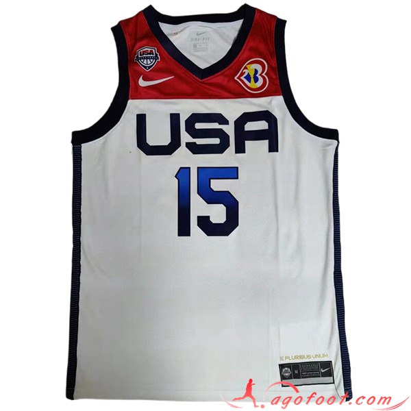 Maillot USA (REAVES #15) 2023/24 Blanc