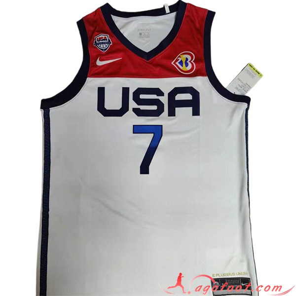 Maillot USA (DURANT #7) 2023/24 Blanc