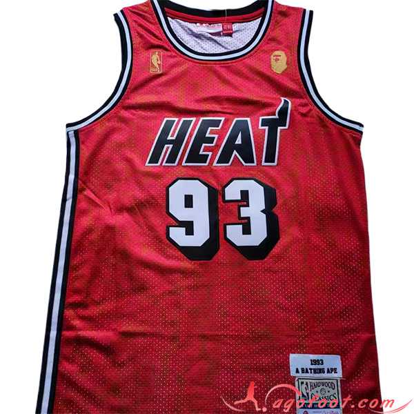 Maillot Miami Heat (BAPE #93) 2023/24 Rouge