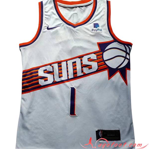 Maillot Phoenix Suns (BOOKER #1) 2023/24 Blanc