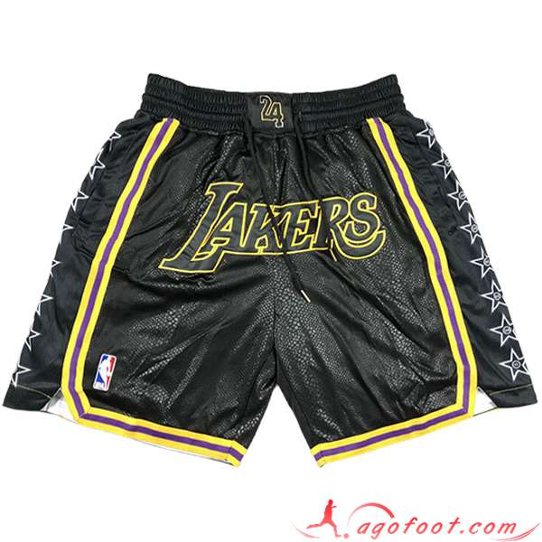 Shorts NBA Los Angeles Lakers 2023/24 Noir -02
