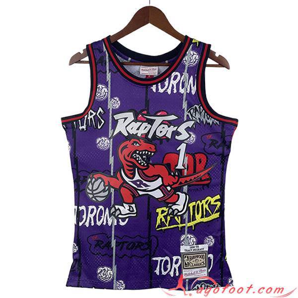Maillot Toronto Raptors (MCGRADY #1) 2023/24 Pourpre -02