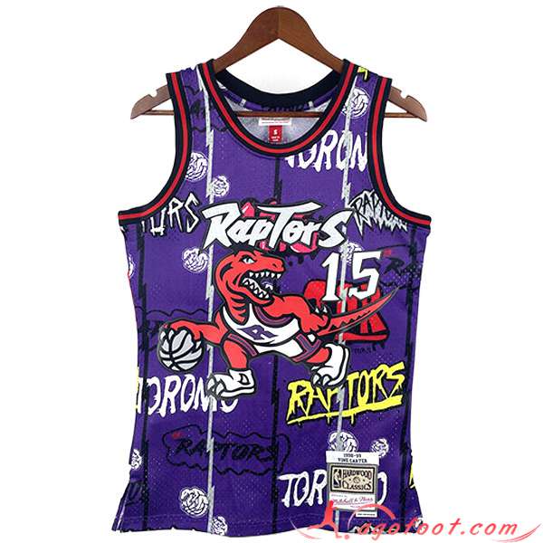 Maillot Toronto Raptors (CARTER #15) 2023/24 Pourpre -02