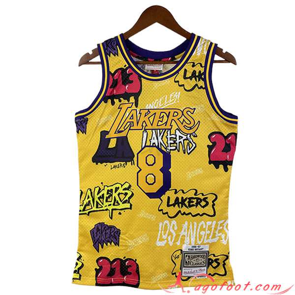 Maillot Los Angeles Lakers (BRYANT #8) 2023/24 Jaune -03