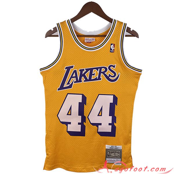 Maillot Los Angeles Lakers (WEST #44) 2023/24 Jaune