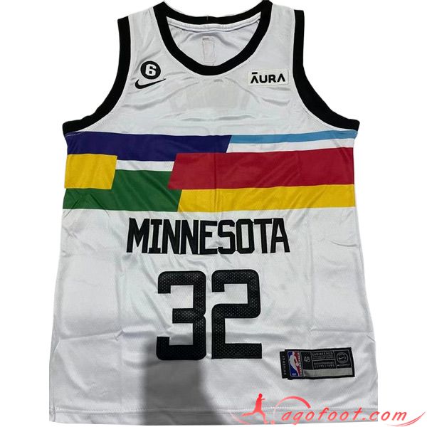 Maillot Minnesota Timberwolves (TOWNS #32) 2023/24 Blanc